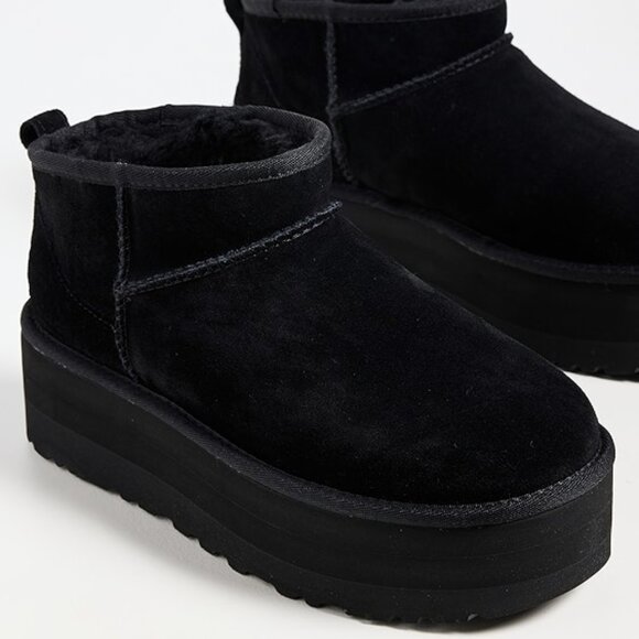 NEW UGG Classic Ultra Mini Black Platform Size 7 - Picture 12 of 13